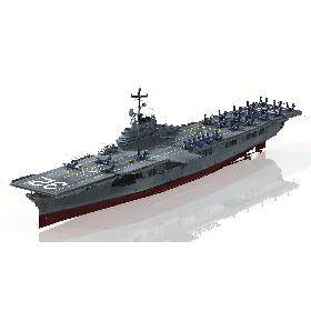 USS Leyte CV-32 CVS-32 3D model
